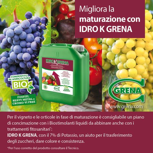 Verbessern Sie die Reifung mit IDRO K GRENA! Für den