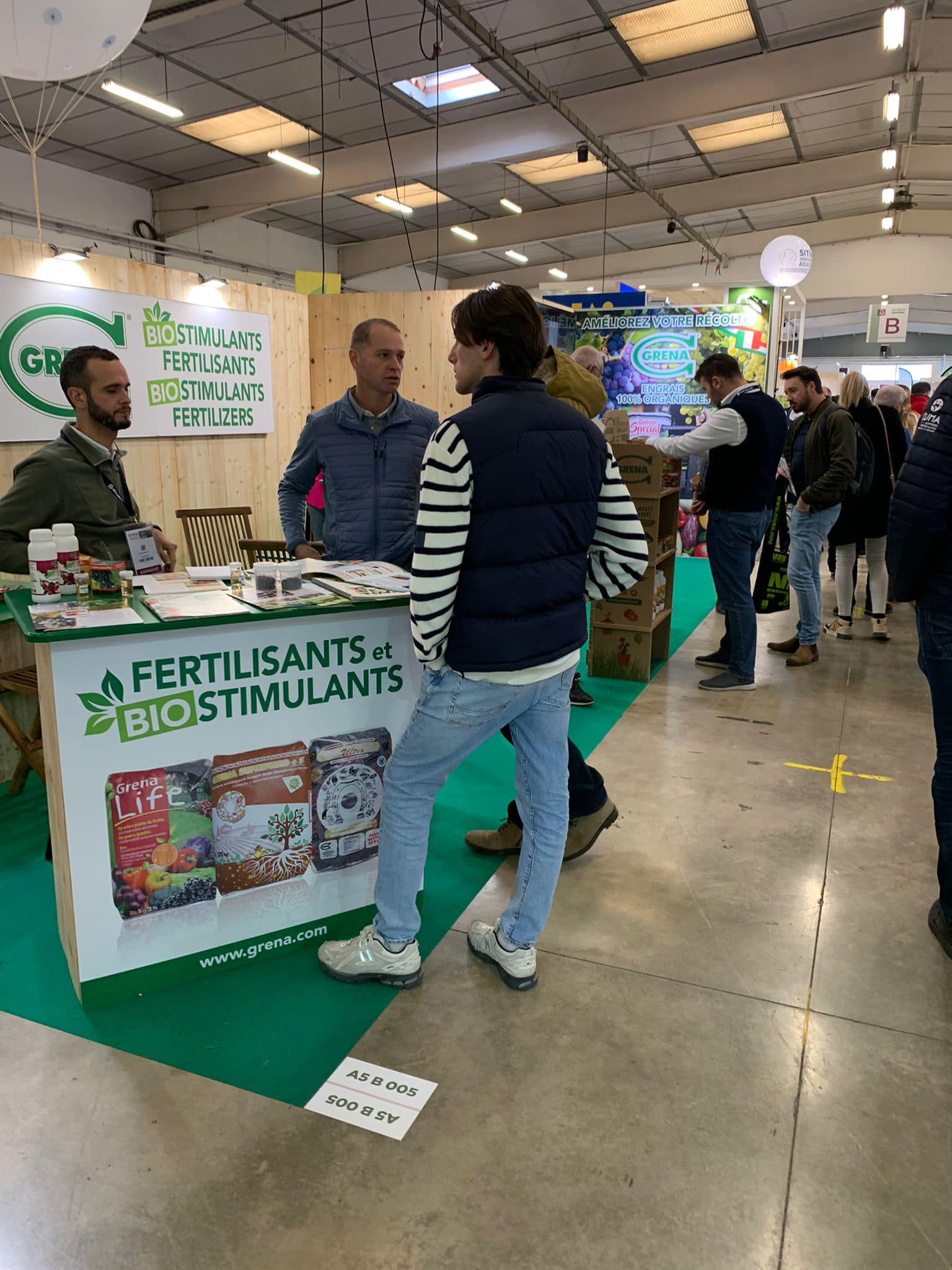 Une belle journée de visite sur notre stand