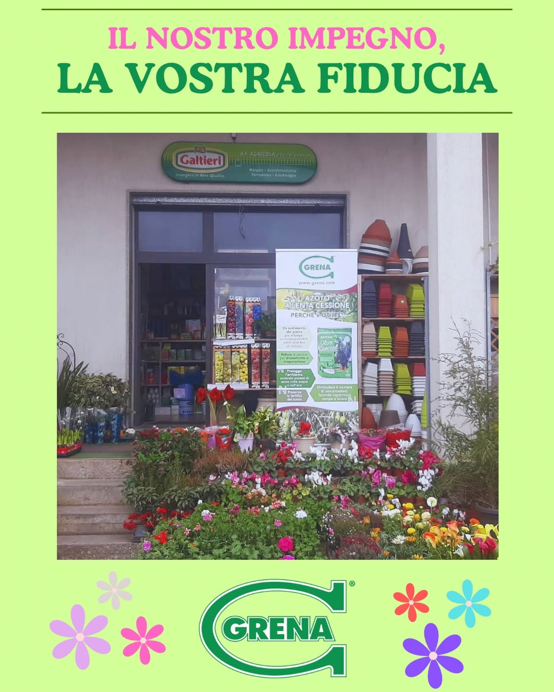 grena ha a cuore i nostri clienti, per questo garantisce