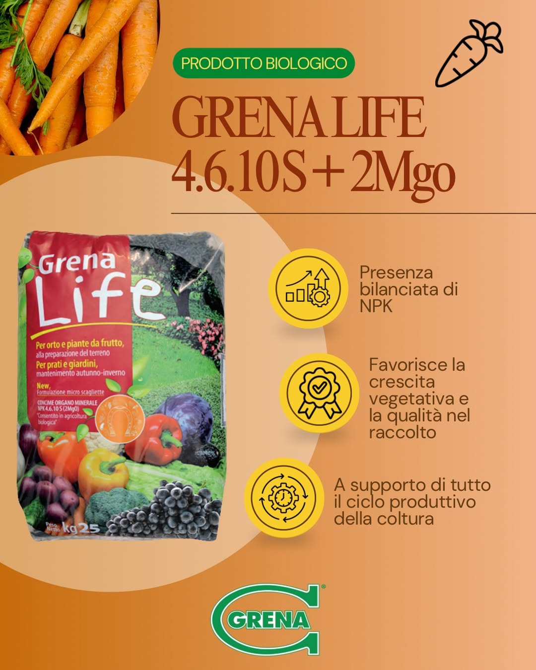 an organ mineral fertilization capable of providing the correct quantity of