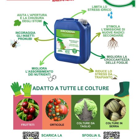 IDROGRENA Universal: la forza naturale per le tue colture! Bio-stimolante
